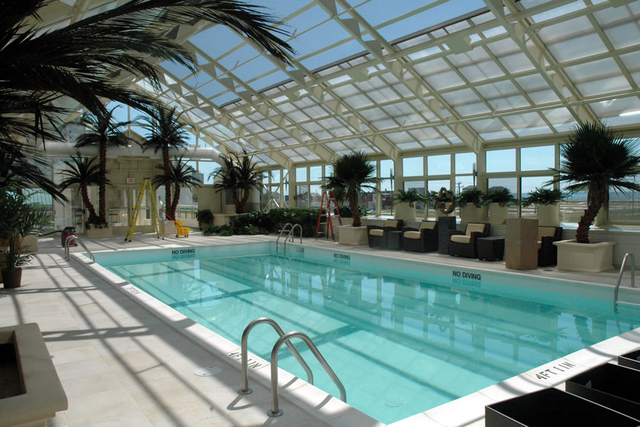 Bella Hotel Atlantic City, New Jersey Commercial Pool Design by Omega Pool Structures, Inc