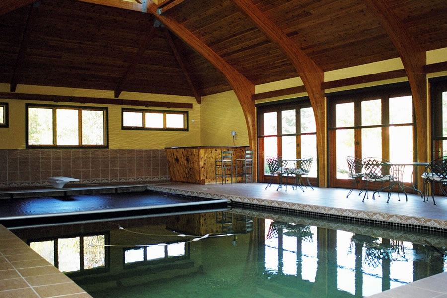 Indoor Lap Pool and Spa Princeton, New Jersey Residential Pool Design by Omega Pool Structures, Inc