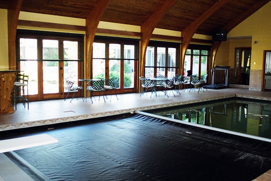 Indoor Lap Pool and Spa Princeton, New Jersey Residential Pool Design by Omega Pool Structures, Inc