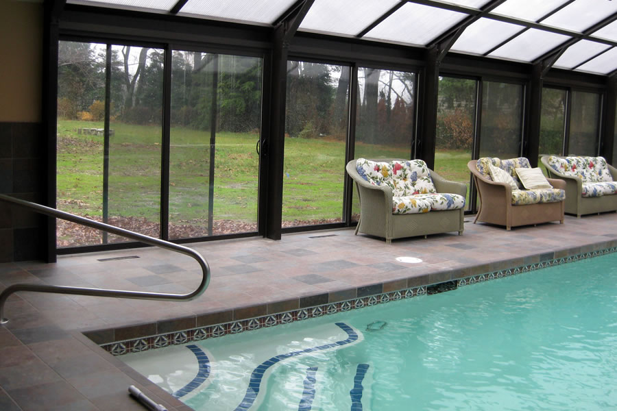 Indoor Pool Bryn Mawr, Pennsylvania Residential Pool Design by Omega Pool Structures, Inc