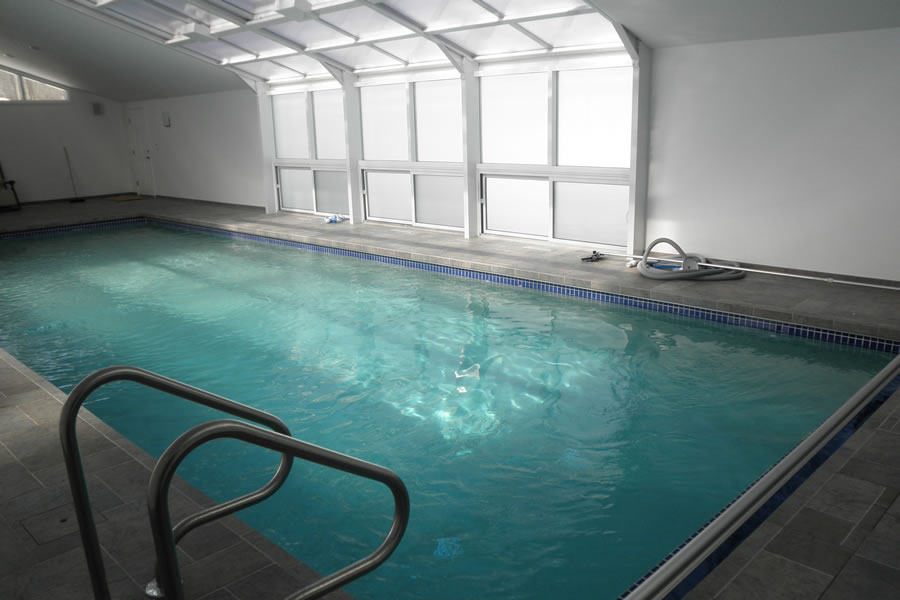 Indoor Pool Lakewood, New Jersey Residential Pool Design by Omega Pool Structures, Inc