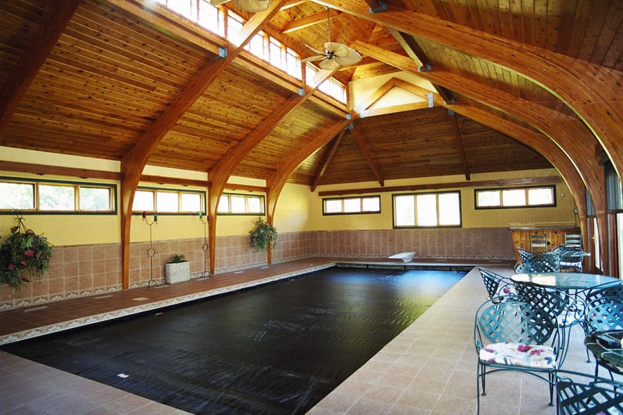 Indoor Pool Princeton, New Jersey Residential Pool Design by Omega Pool Structures, Inc