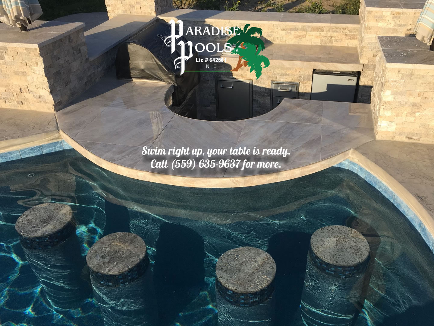 Swim right up, your table is ready