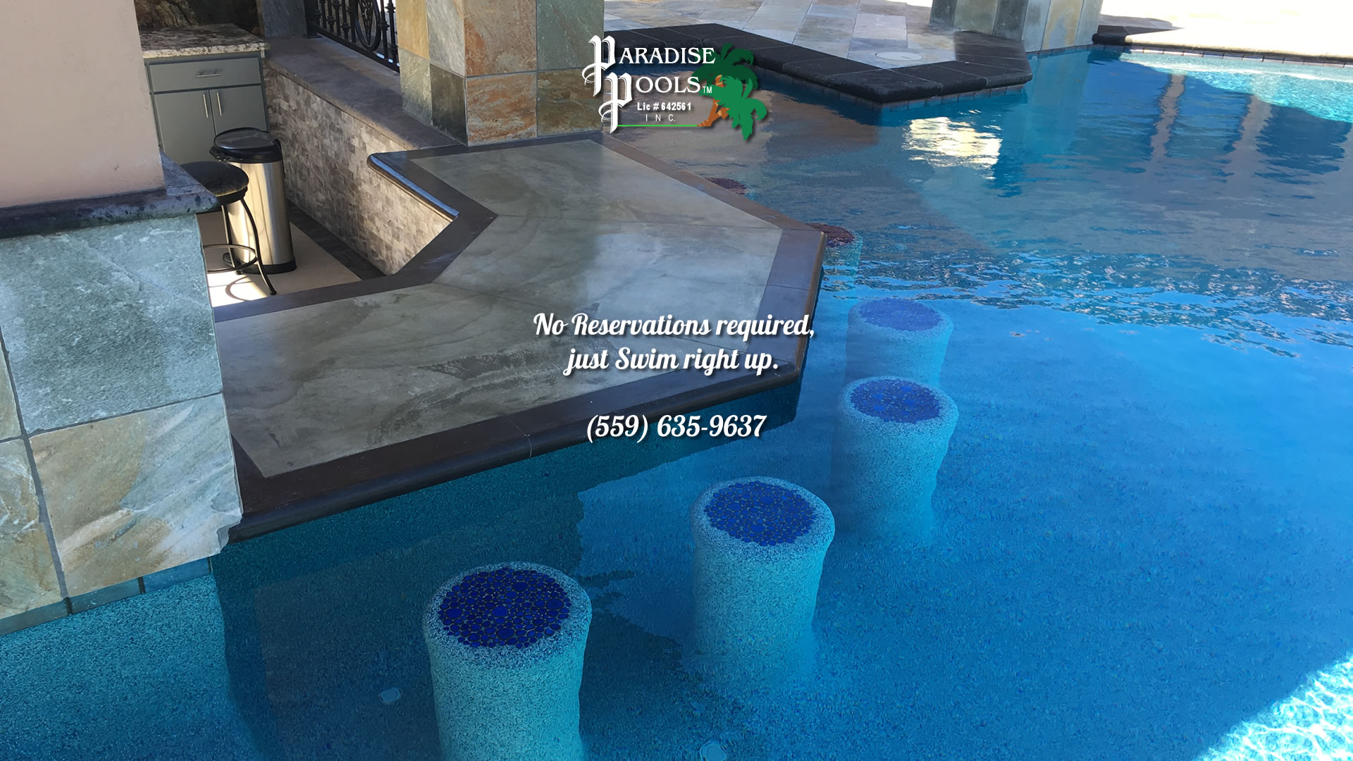 No Reservation required, just Swim right up